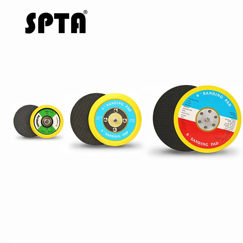 

SPTA Car Polishing Pad Backer Backing Plate Pad 2 3 4 5 6 inch Hook Loop For DA Car Polisher Air Sander Buffing Roary Car Polish
