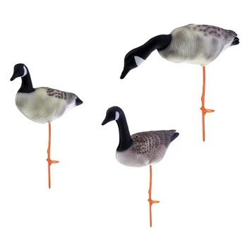 

3Pcs Lifelike Full Body Goose Hunting Shooting Decoys Lawn Ornaments Decors, 3 Different Models