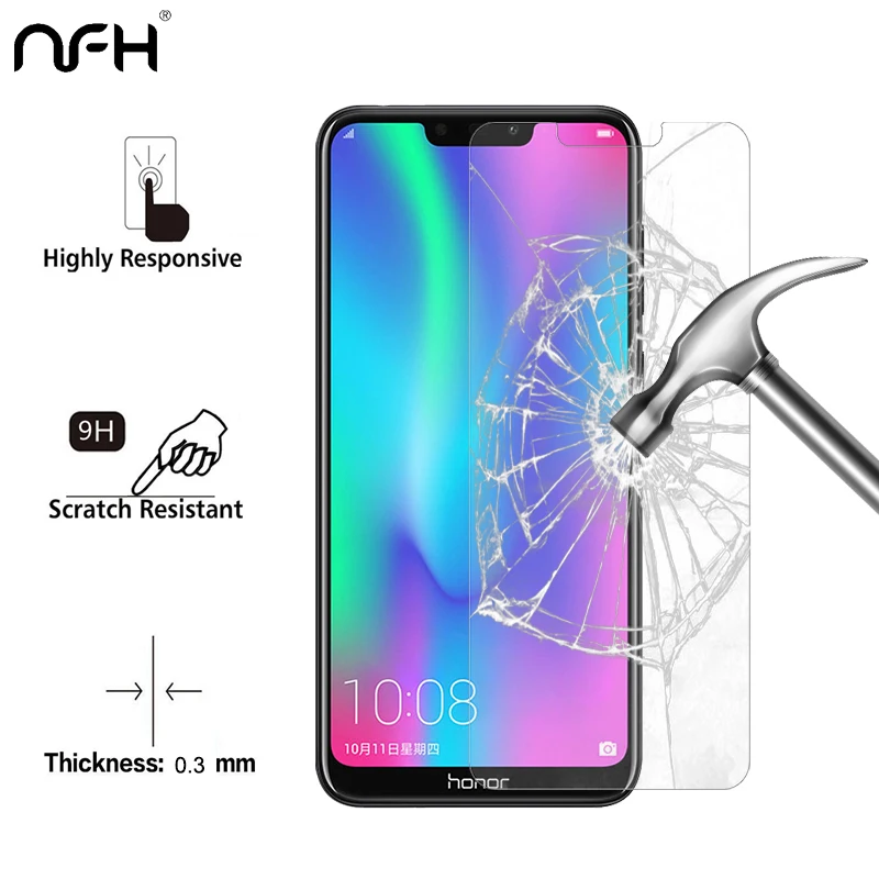 

2.5D 9H Tempered Glass for Huawei Honor 8C Honor8C 8 C BKK-L21 Screen Protector On Phone Protective for Honor 8C 6.26 inch Glass