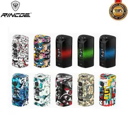 Оригинальный Rincoe Manto S Mesh 228 W Box Mod fit Metis Mix Vape Танк питание от двух 18650 батареек Быстрая зарядка против Пума Тор