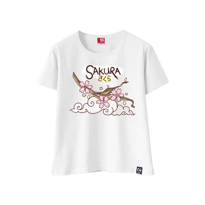 Японский Стиль Для женщин футболка Летняя модная футболка Япония Сакура Ramen суши печати с круглым вырезом футболка с короткими руками футболки - Цвет: 7