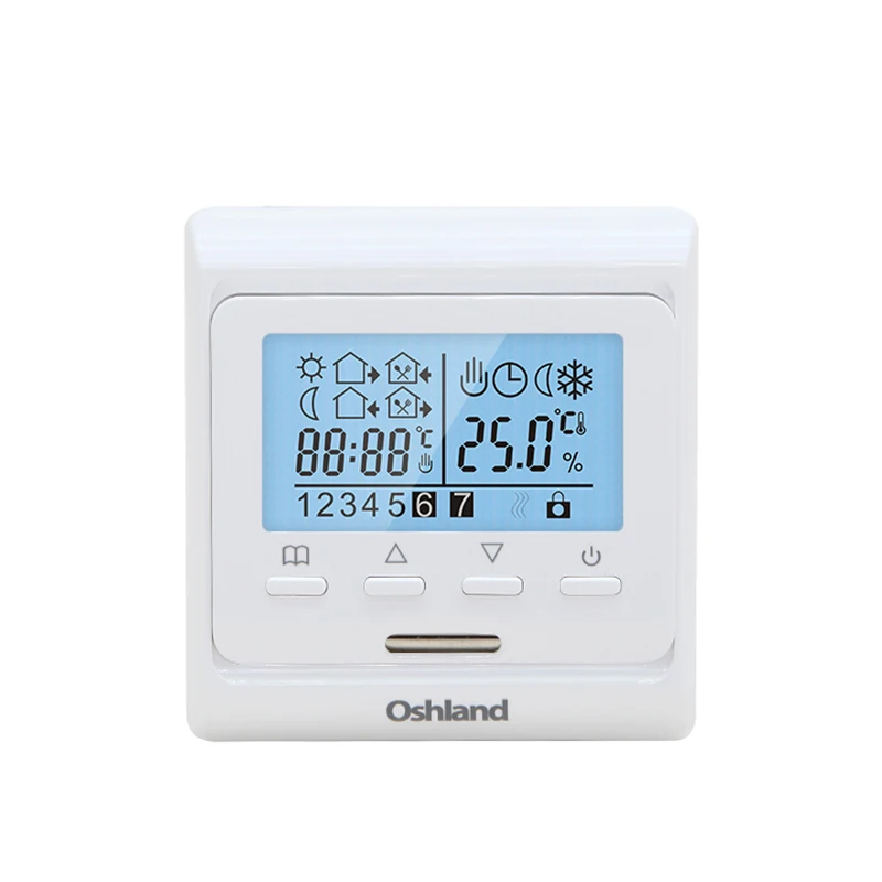 

Free Shipping White Color Floor Heating Thermostats 16A LCD Digital Temperature Controller For Electric Heating System