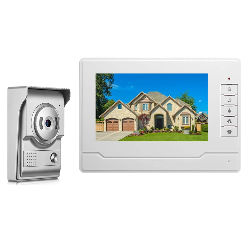

7" Video Door Phone Intercom Doorbell With IR Camera 700 TV Line Access Control System