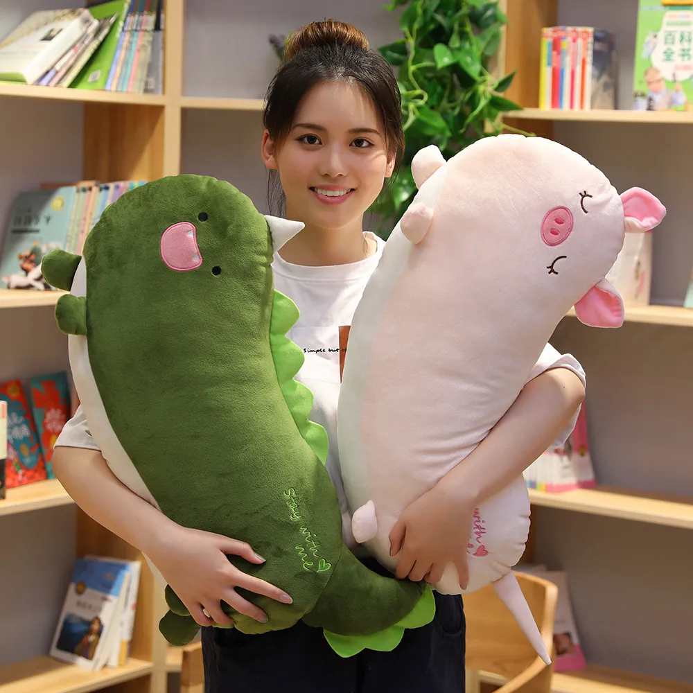 

Lovely New 1pc 65/85cm Simulation Animal Sausage Form High Quality Cute Plush Toy Pillow Plush Toy Soft Head Children'S Gift
