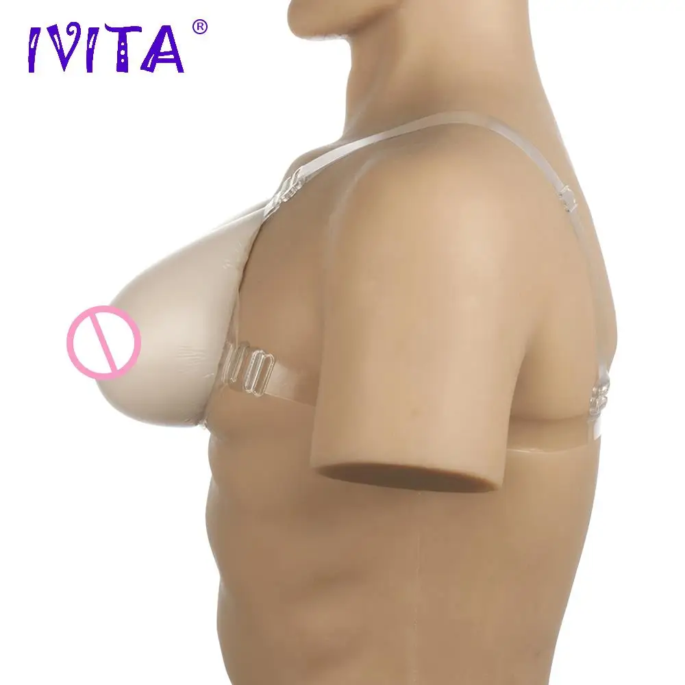 IVITA 1200 г силиконовые плечевые ремни для груди поддельные трансвеститов