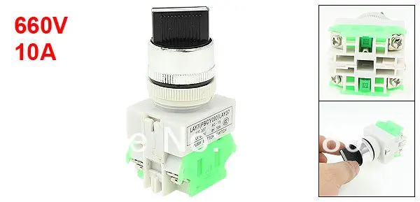 LAY7 AC 660V 10A 4 Винтовые клеммы три 3 положения панель крепление Поворотный выбор