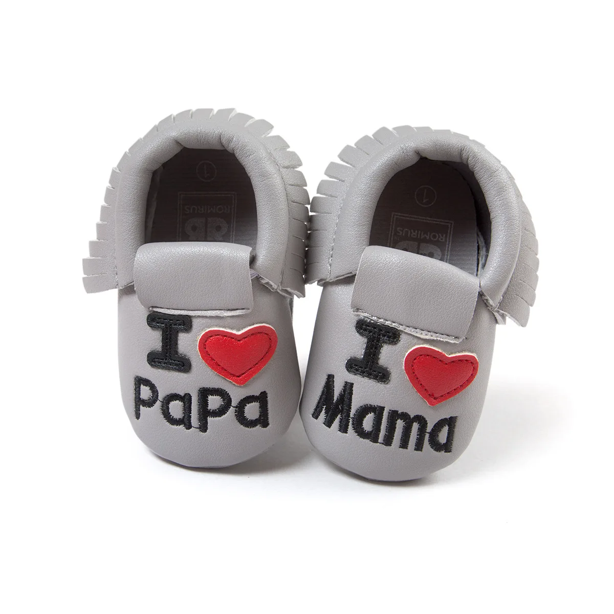 2019 Мода Усы Мокасины с бахромой для малышей I Love Papa Mama» детские первые ходоки Bebe обувь для младенцев из кожи пу