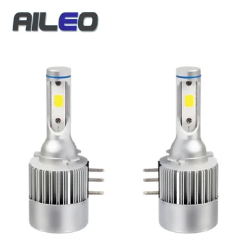 

AILEO 2PCS H15 led Car bulb Lamp Super Bright C6 COB LED Headlight Auto LED Headlamp Replacement Canbus Error Free For