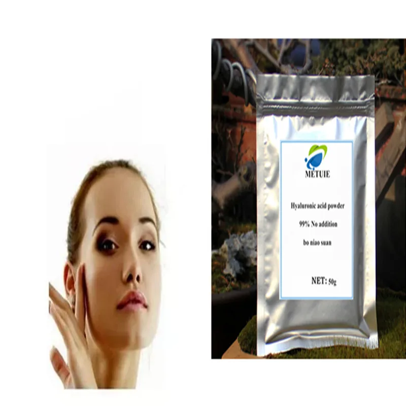 

Pure 99% Hyaluronic Acid Powder, bo niao suan cross linked hyaluronic acid, pure hyaluronic acid