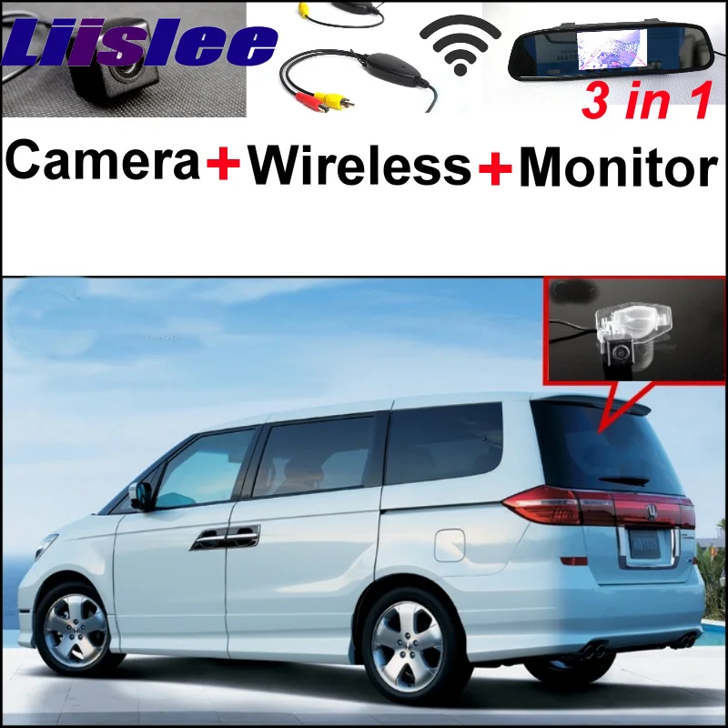 

Wireless Receiver + 3 in1 Special Rear View Reversing Camera + Mirror Monitor Esay DIY Parking System For Honda Elysion