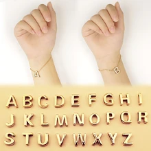 LNRRABC модные браслеты с английскими буквами, женские модные украшения, браслеты для дам, летние аксессуары, подарки для друзей, золотой цвет