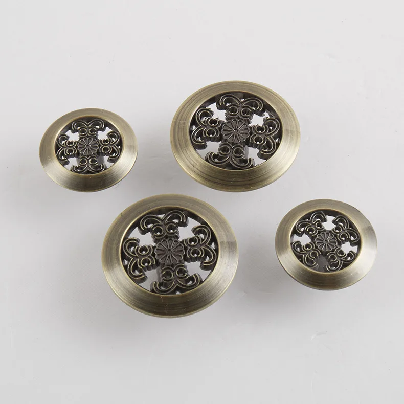 

The 2017 drawer small pull hand the antique European cabinet door zinc alloy furniture double hole cabinet handles hand