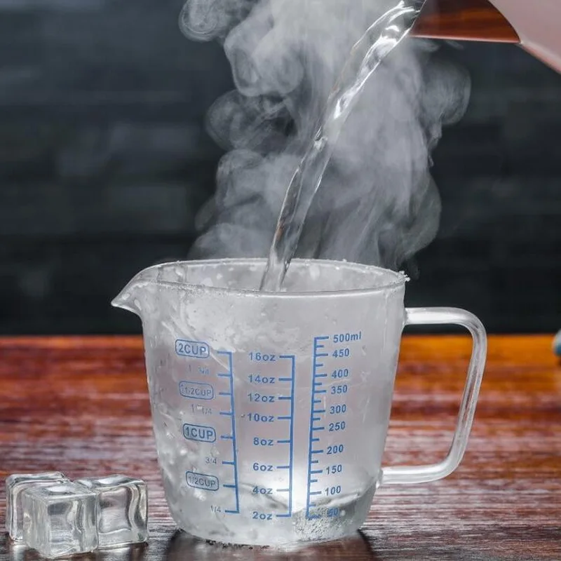 Термостойкая стеклянная мерная чашка для молока микроволновый нагрев эспрессо измерительная чашка для выпечки Кухонные весы мерная чашка