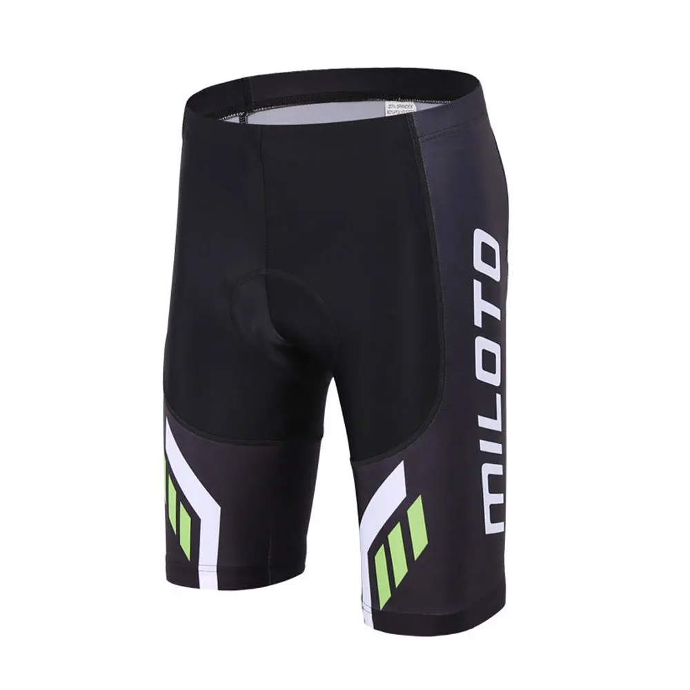 Miloto Bike Shorts Padded Black Men Cycling Short Tights MTB Bottoms