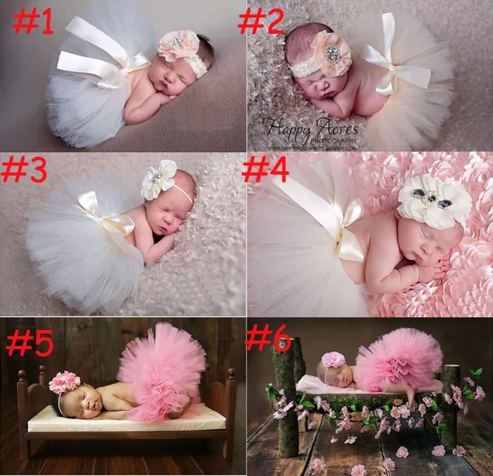 Комплект из тюлевой пачки принцессы с повязкой на голову для новорожденных, реквизит для фотосессии, юбка-пачка для маленьких девочек, нарядный костюм на день рождения