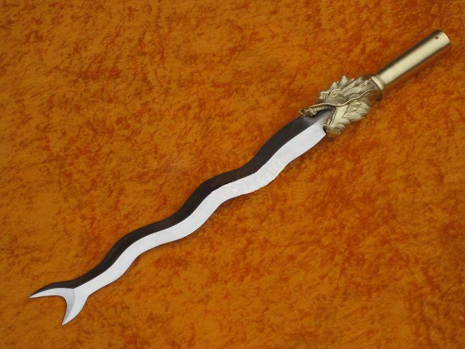 S0609三国志一般張飛龍ヘッドヘビ剣槍polearm 75 Polearm Aliexpress