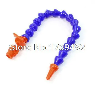 

1/4PT Thread 6mm Nozzle Flexible Water Oil Coolant Tube 12" Long w Valve