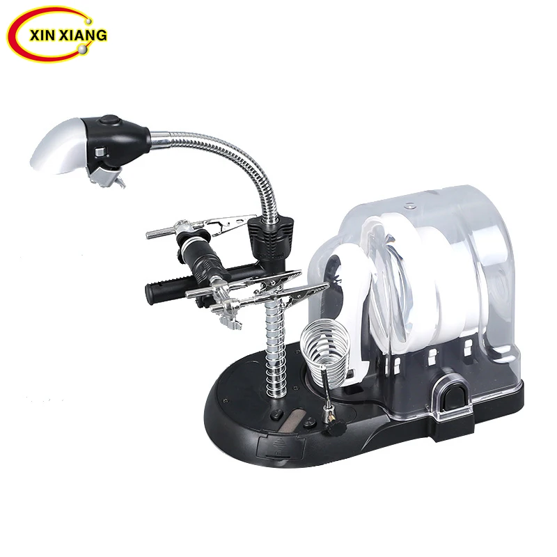Desktop Welding Magnifier With Led Light 5X 6 LED Magnifier Lamp 2.5X 16X Magnifying Glass Soldering Phone Repair Table Loupe Desktop Welding Magnifier With Led Light 5X 6 LED Magnifier Lamp 2.5X 16X Magnifying Glass Soldering Phone Repair Table Loupe