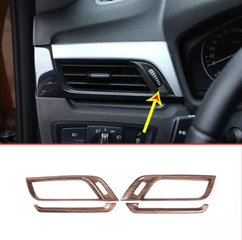 

Pine Wood Grain Colour For BMW X1 f48 2016-2019 X2 F47 2018 Car ABS Dashboard Side Air Conditioning Vent Cover Trim LDH 4pcs