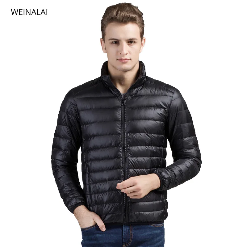 

ultralight down coat for men men's winter jackets long sleeve mongler doudoune homme Unjaket Goose Down white duck down jacket