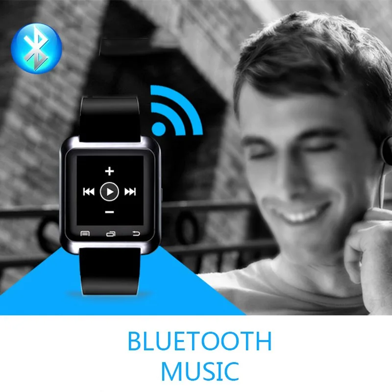 

U8 Smart Watch Fashion Curved Surface Multi-language Watch Remote Camera Health Monitoring Bluetooth Smart Watch For Android