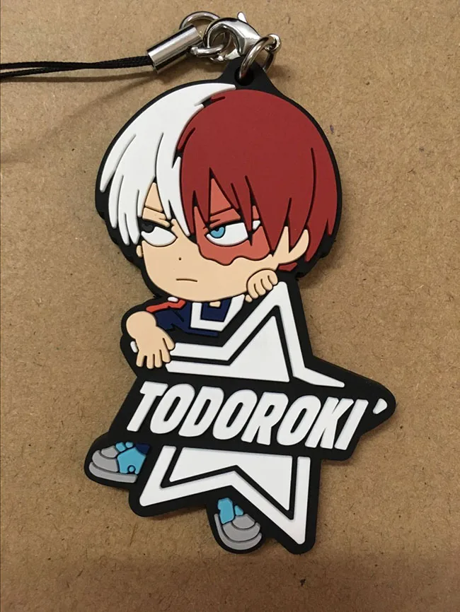 My Hero Academy японское аниме фигурка бакуго кацуки OCHACO URARAKA Todoroki Shoto резиновые подвески для мобильного телефона/брелок/ремешок