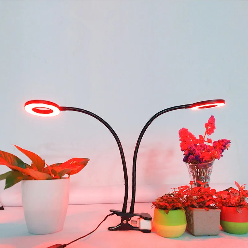 6 Вт 12 Вт 18 светодио дный светодиодный светящийся DC 5 В в USB блок питания с 360 градусов гибкий зажим лампа настольная светодио дный лампа для роста растений
