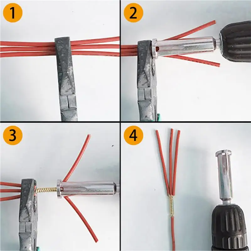 Универсальный инструмент для скручивания проводов Электрический кабель Быстрый разъем Автоматическая скручивание провода зачистки Твистер