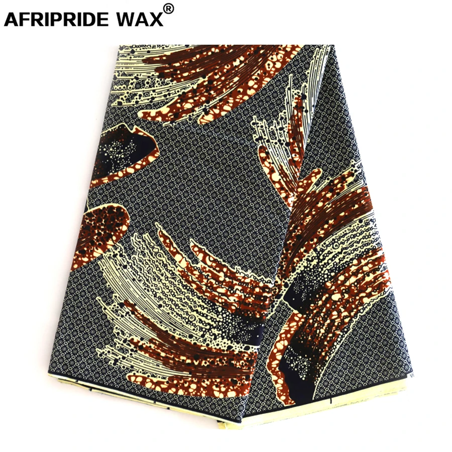 Африканская Анкара ткань высокого качества оптом Африканский Цветочный хлопок настоящая восковая парча ткань для одежды A18F0313