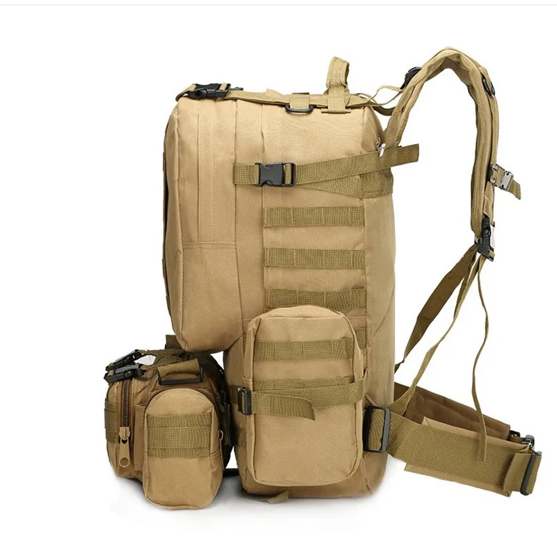 Billig Hohe Qualität 50L Große kapazität Multifunktions Military Rucksack Camouflage Molle Armee Rucksäcke Rucksack Männer Reise Rucksack