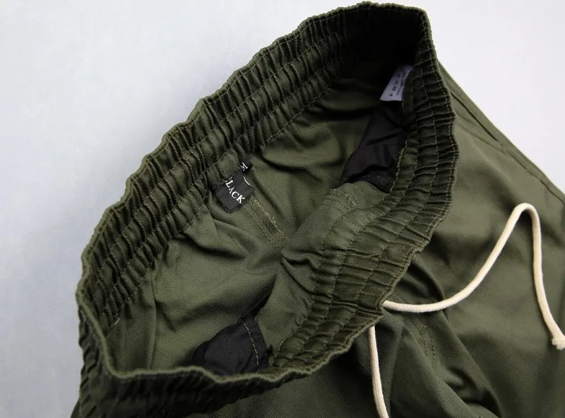 HZIJUE хаки/черный/зеленый корейский хип-хоп модные штаны с застежками-молниями фабричное соединение Мужская городская одежда Джоггеры мужские