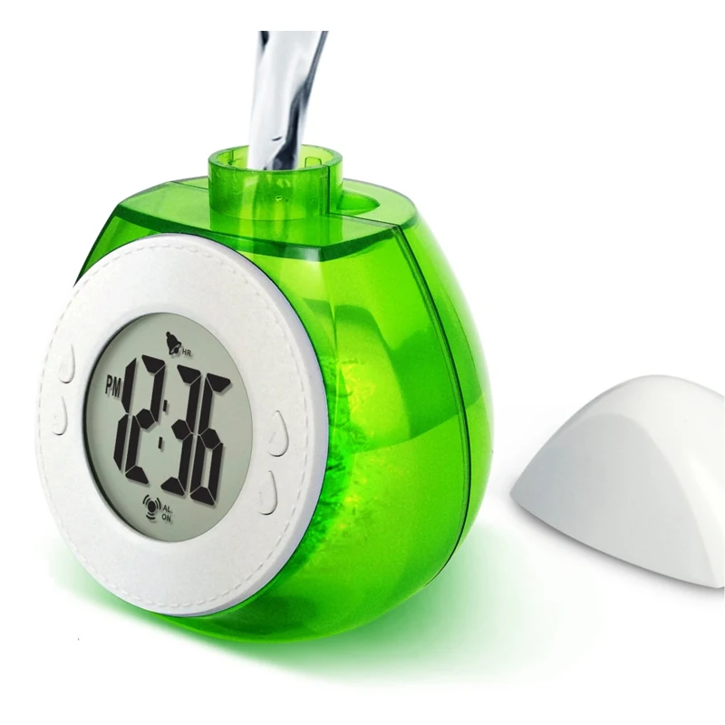 

New Arrivals Mini Digital Creative Smart Water Element Clock Magic Water Power Mute Alarm Clock With Calendar 3 Colors