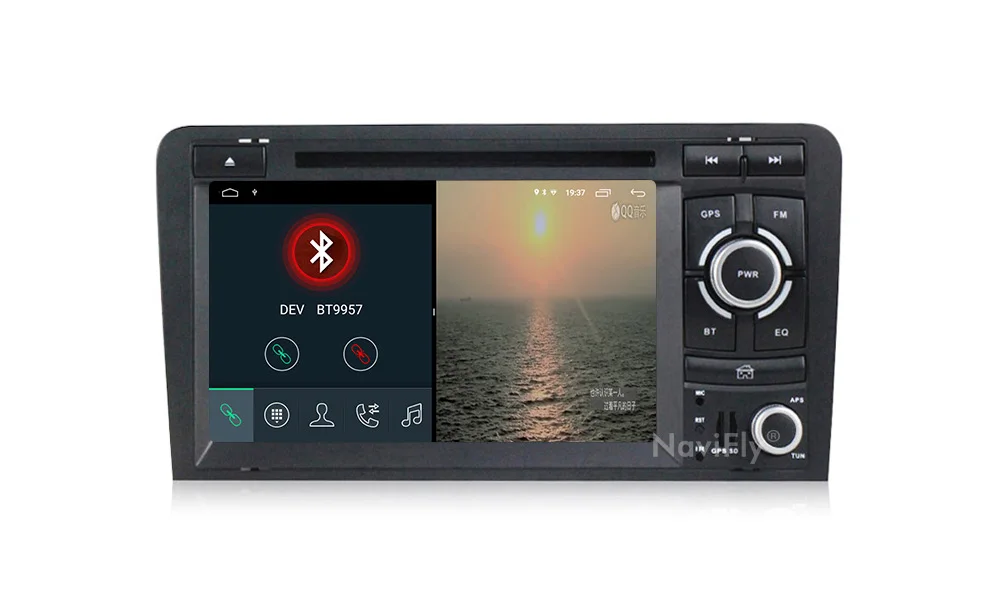 Clearance Navifly! 2G+32G Android 9.1 2din Car dvd radio audio GPS Navigation For Audi A3 S3 2002-2011 car multimedia player WIFI BT RDS 18