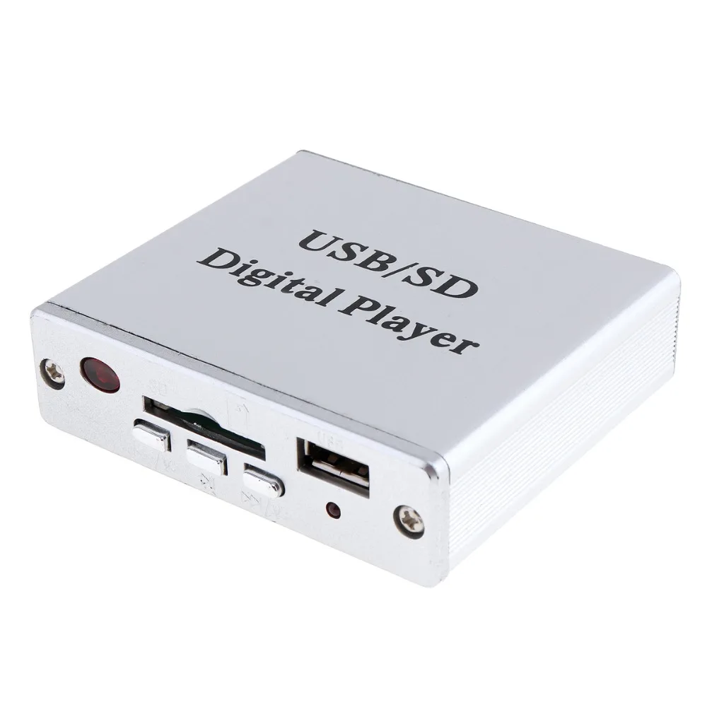 Распродажа DC 12V Мощность усилитель MP3 SD/USB Аудио Плеер ридер 3-Электронная кнопочная панель Управление с пультом дистанционного управления