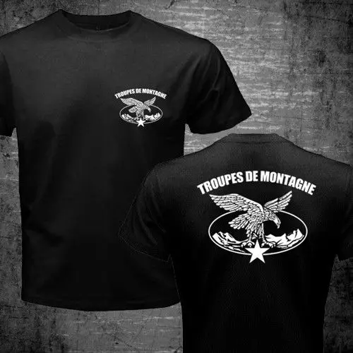  New France Troupes De Montagne Chasseurs Alpins Mountain Brigade Army 2019 New Men T-Shirt Men Summ