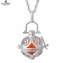 H192S NO CHIME Birthstone Natural Stone 20'' Silver Plated Necklace Silver Locket Pendant for women no stone unturned