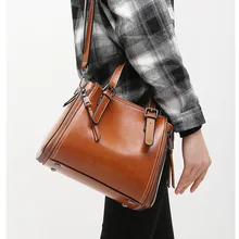 Женская сумка из натуральной кожи, винтажная женская кожаная сумочка, роскошная брендовая дизайнерская женская сумка на плечо, маленькие сумки через плечо женские