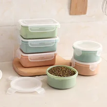 Здоровый материал Пшеничная солома Bento коробки кухонная посуда контейнер для хранения еды портативное хранение для детей студенческое хранение