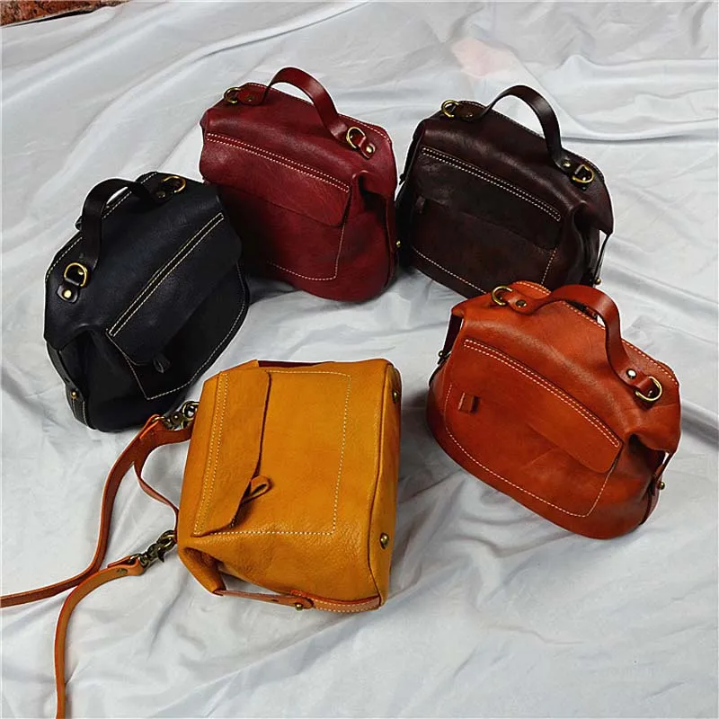 AETOO New factory retro handmade bag Vegetable tanned female bag versatile portable messenger bag