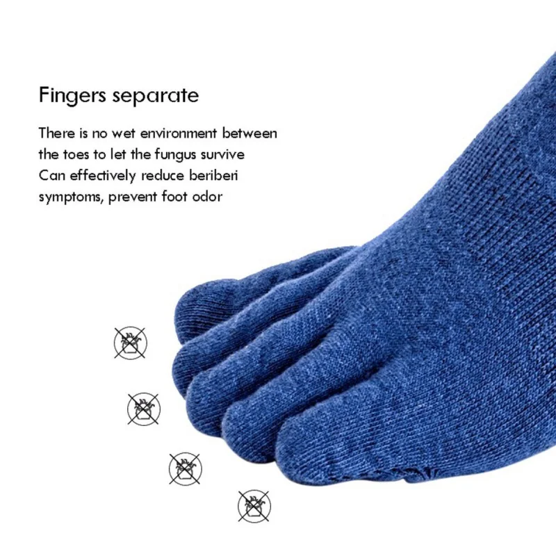 1 пара, мужские впитывающие пот, спортивные носки для отдыха на пять пальцев, невидимая Лодыжка, носки с носком, 6 цветов