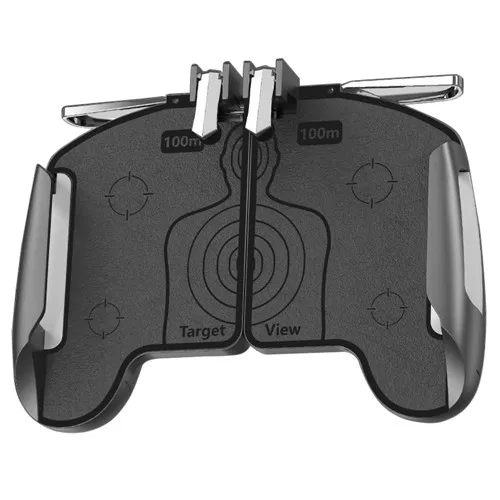 Для PUBG игры K18 Регулируемый геймпад Ручка Джойстик триггер игра для мобильного телефона контроллер L1R1 стрелять цель огонь игровая кнопка - Цвет: All Black