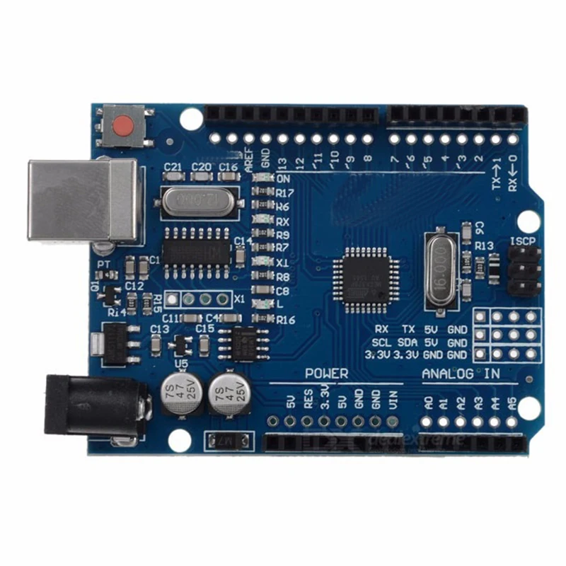 Для Arduino UNO R3 MEGA328 CH340 для UNO R3 Совместимость с usb-кабелем Atmega328P-AU макетная плата Diy набор электронных компонентов для начинающих