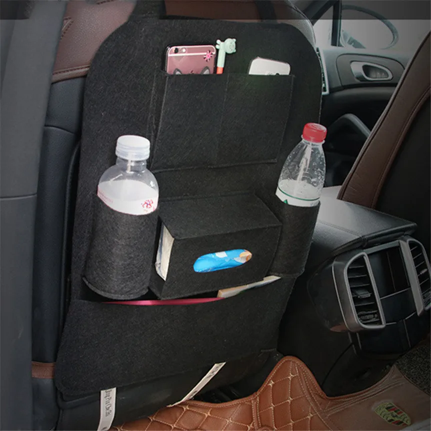 

Auto Car Seat Bag Organizer Multi Pocket Storage Bag Car Seat Cover Seat Back Box Organizer Holder For Phone Book Car Styling