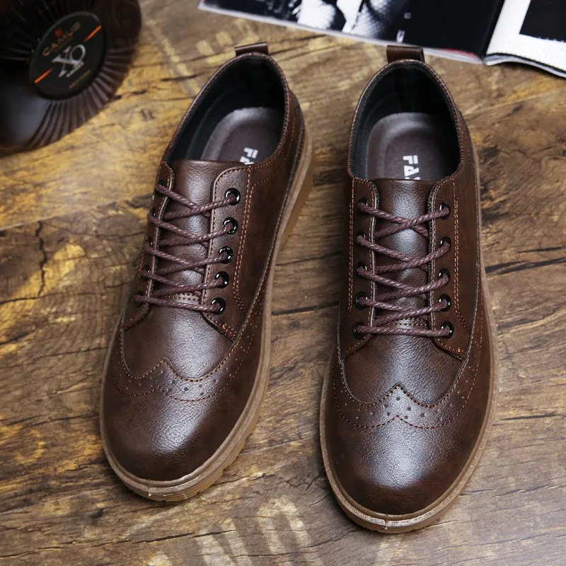 Sapatos Homens Alta Primavera cinza Preto marrom Qualidade Marca Confortáveis Mpx8116162 Couro Casuais De q6B5x6gw