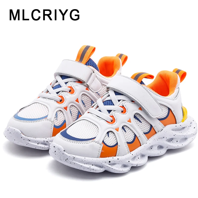 

Autumn New 2019 Kids Sport Sneakers Baby Girls Casual Sneakers Boys Brand Chunky Sneakers Children Mesh White Shoes Trainers