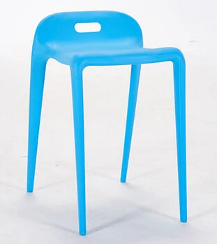 Домашний стул для еды. Пластиковые стулья стул в приемную табурет. Стул для столовой - Цвет: Светло-серый