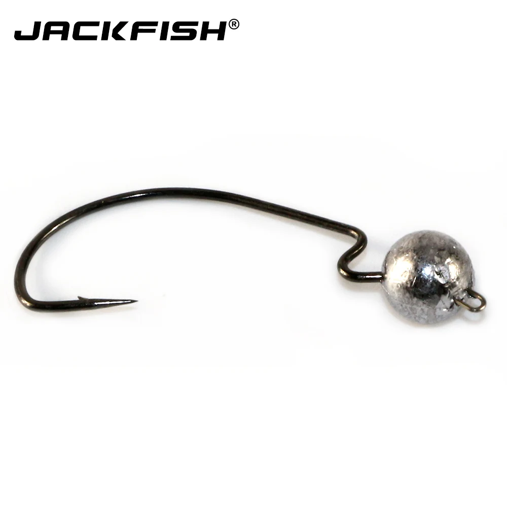 JACKFISH, 5 шт./лот, кривошипный крючок, 3,5 г, 5 г, 7 г, жесткая приманка, свинцовая приманка, рыболовный крючок, мягкий червь, рыболовные снасти, аксессуары