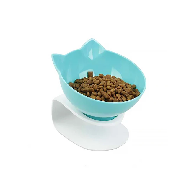 cat food bowl with stand white elevated cat dog water bowl detachable