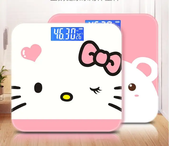 

Electronic Weighing Scale Dormitory Small Cute Body Scale Girls Household Precision Adult Weight Loss Portable free shipping
