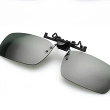 Модные зажимы в виде солнцезащитных очков для женщин Желтые линзы вождения очки ночного видения перевернули драйверы Очки